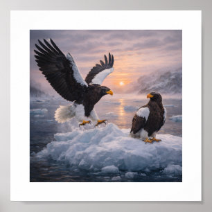 Stellers Seeadler (Haliaeetus pelagicus) – Poster