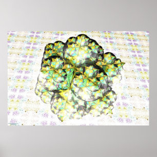 Stelliertes Dodecahedron-Fraktal Poster