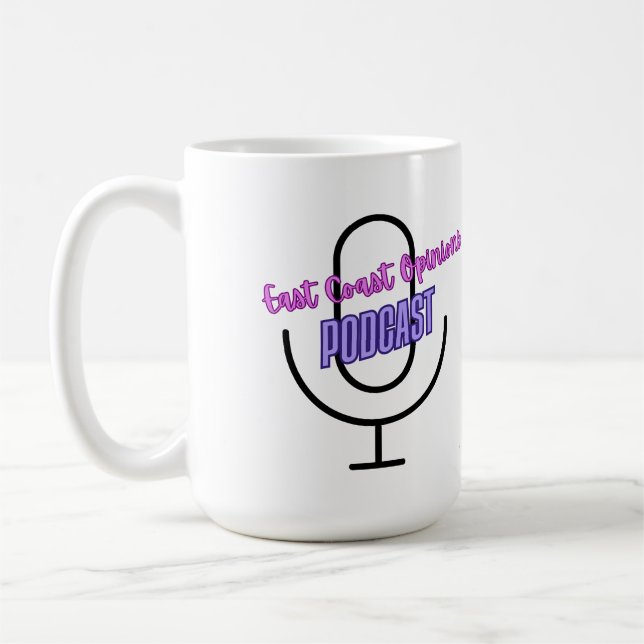 Stellungnahmen zur Ostküste 15 oz-Tasse Kaffeetasse (Links)