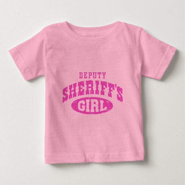 Stellvertretende Sheriffs Mädchen Baby T-shirt (Vorderseite)