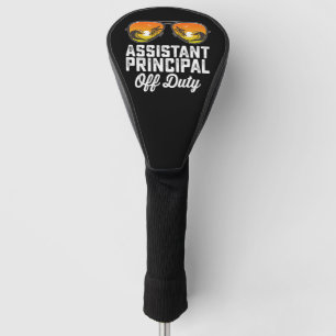 Stellvertretender Direktor am letzten Schultag Golf Headcover