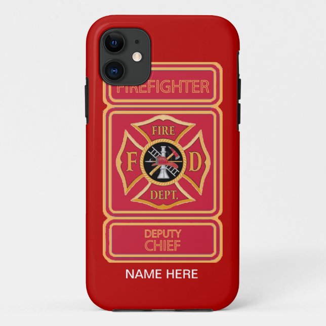 Stellvertretender Feuerwehrchef Case-Mate iPhone Hülle (Rückseite)