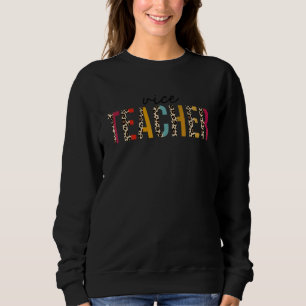 Stellvertretender Lehrer Lebens Leopard  Erzieher  Sweatshirt