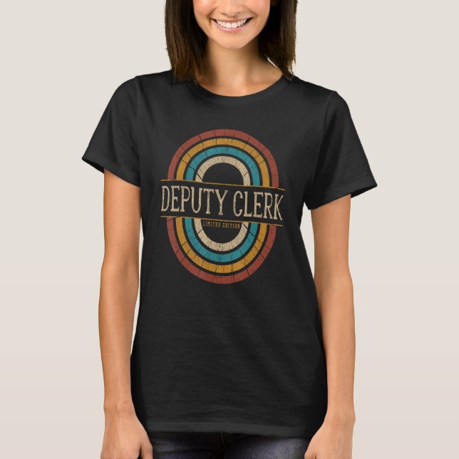 Stellvertretender Mitarbeiter Vintag Retro T-Shirt (Vorderseite)