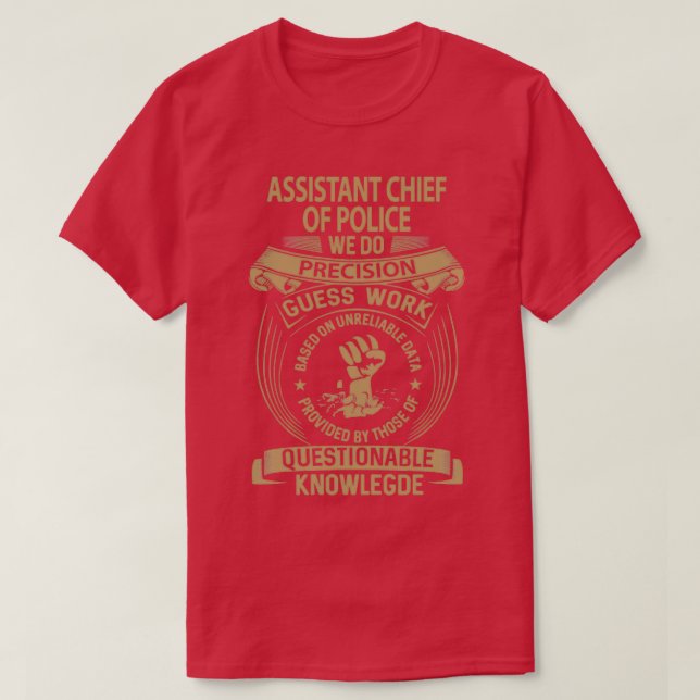 Stellvertretender Polizeichef T-Shirt (Design vorne)