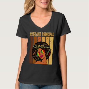 Stellvertretender Schulleiter Afro Afrikanische Fr T-Shirt