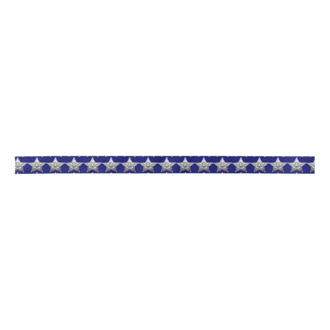 Stellvertretender Sheriff Abzeichen Satin Ribbon Satinband (Vorderseite)