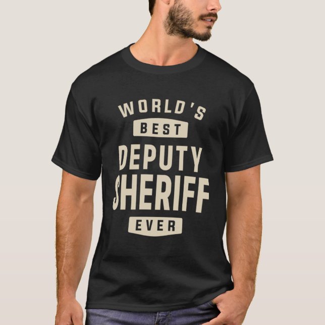 Stellvertretender Sheriff Beruf T-Shirt (Vorderseite)