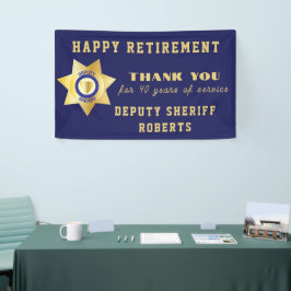 Stellvertretender Sheriff Happy Retirement Party Banner