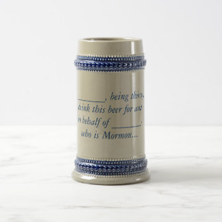Stellvertreter-Bier Stein Bierglas