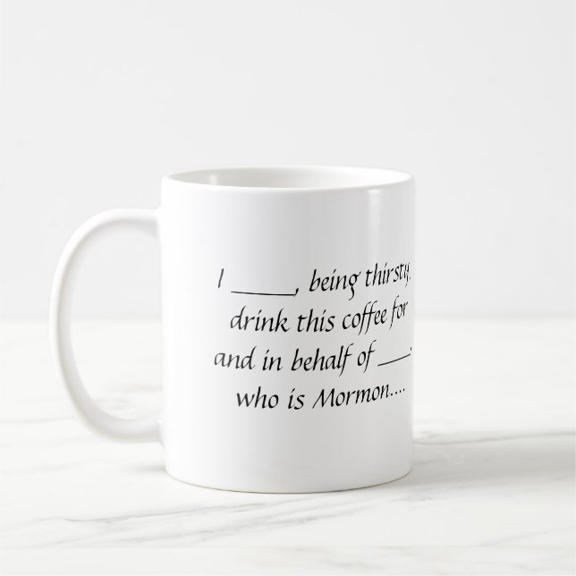 Stellvertreter-Kaffee-Tasse Tasse (Links)
