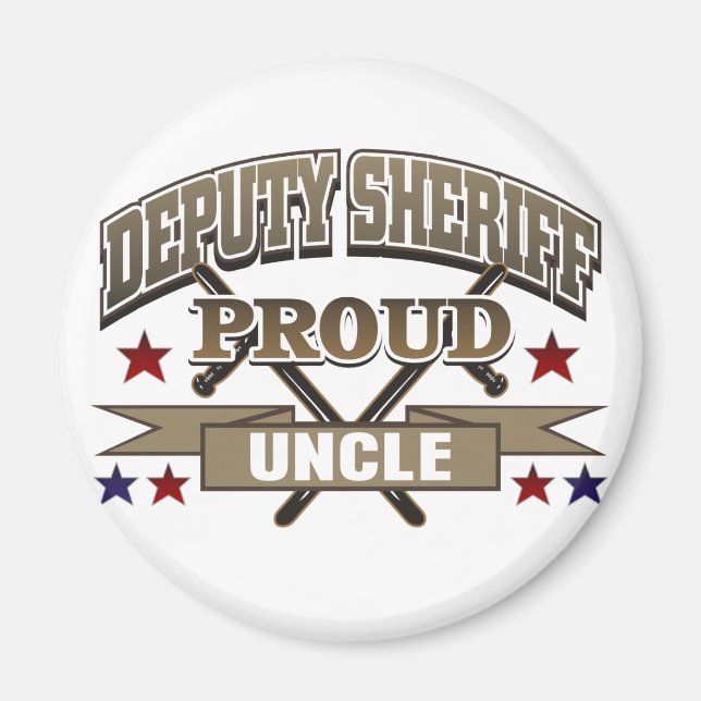 Stellvertreter Sheriff Proud Onkel Magnet (Vorne)