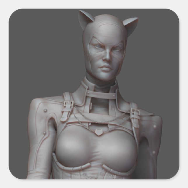 Stellvertreterin Quadratischer Aufkleber (Vorderseite)