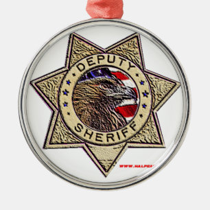 Stellvertreterin_Sheriff_embolie Silbernes Ornament