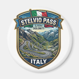 Stelvio Pass - Berühmter Europäischer Pass Magnet
