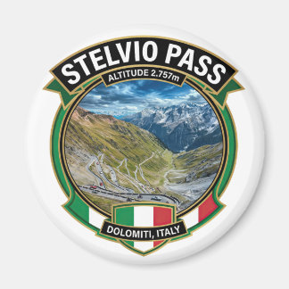Stelvio Pass - Ikonischer Italien-Pass Magnet