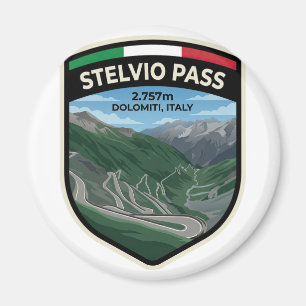 Stelvio-Pass - Malerische Alpenroute Magnet