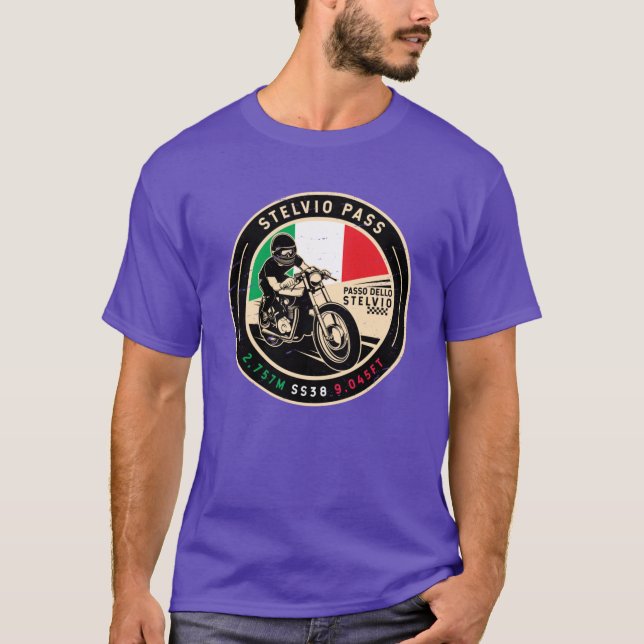 Stelvio Pass Passo Dello Stelvio Motorcycle family T-Shirt (Vorderseite)
