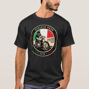 Stelvio Pass   Passo Dello Stelvio   Motorrad T-Shirt