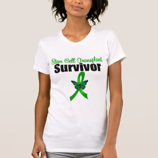 Stem Cell Transplant Survivor Butterfly Ribbon T-Shirt