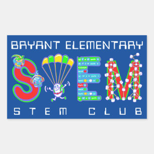 STEM Club Rechteckiger Aufkleber