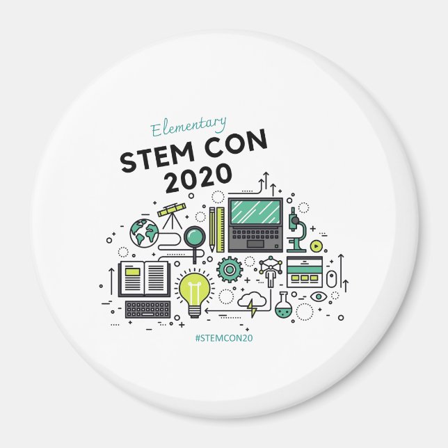STEM CON 2020 Button-Magnet Magnet (Vorne)