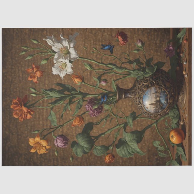 Stem Floral London Genie Vase Seidenpapier (Vorderseite)