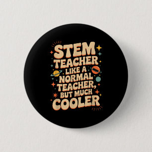 Stem-Lehrer-Definition Lustige Wissenschaft Mathem Button