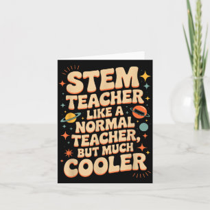Stem-Lehrer-Definition Lustige Wissenschaft Mathem Karte