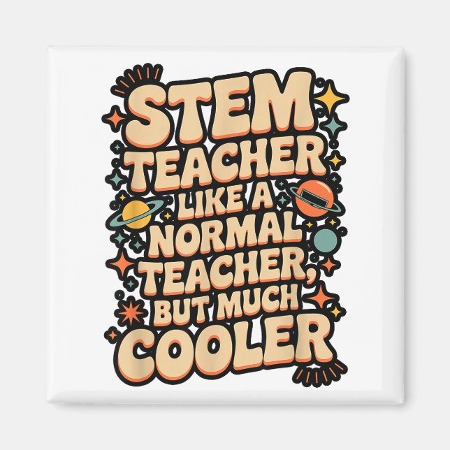 Stem-Lehrer-Definition Lustige Wissenschaft Mathem Magnet (Vorne)