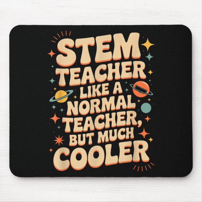 Stem-Lehrer-Definition Lustige Wissenschaft Mathem Mousepad (Vorne)