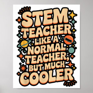Stem-Lehrer-Definition Lustige Wissenschaft Mathem Poster