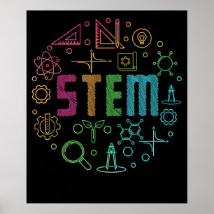 STEM-Lehrer für Naturwissenschaften, Technologie, Poster