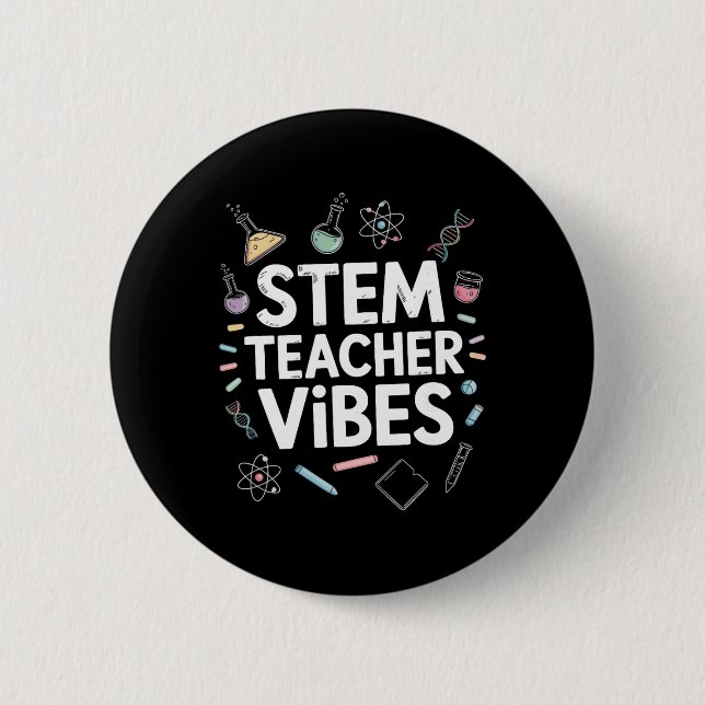 Stem-Lehrer Vibes, Dampf Wissenschaft Mathematik U Button (Vorderseite)