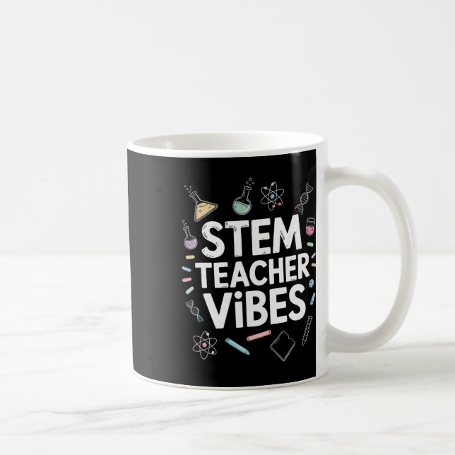 Stem-Lehrer Vibes, Dampf Wissenschaft Mathematik U Kaffeetasse (Rechts)