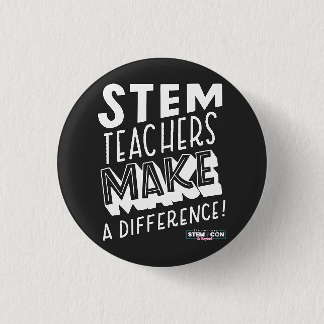 STEM-LehrerInnen unterstreichen die Schaltfläche Button (Vorderseite)