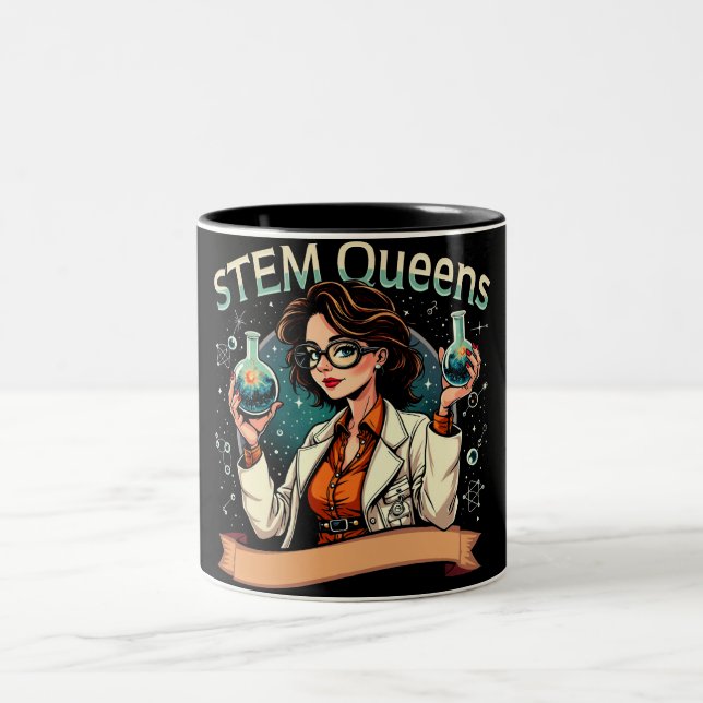 STEM Queens Zweifarbige Tasse (Mittel)