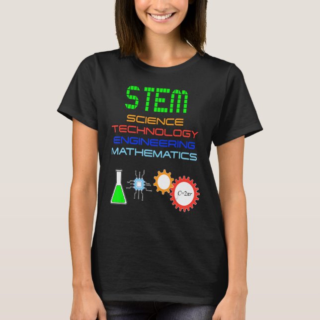 Stem Science Technology Engineering Mathematik St. T-Shirt (Vorderseite)