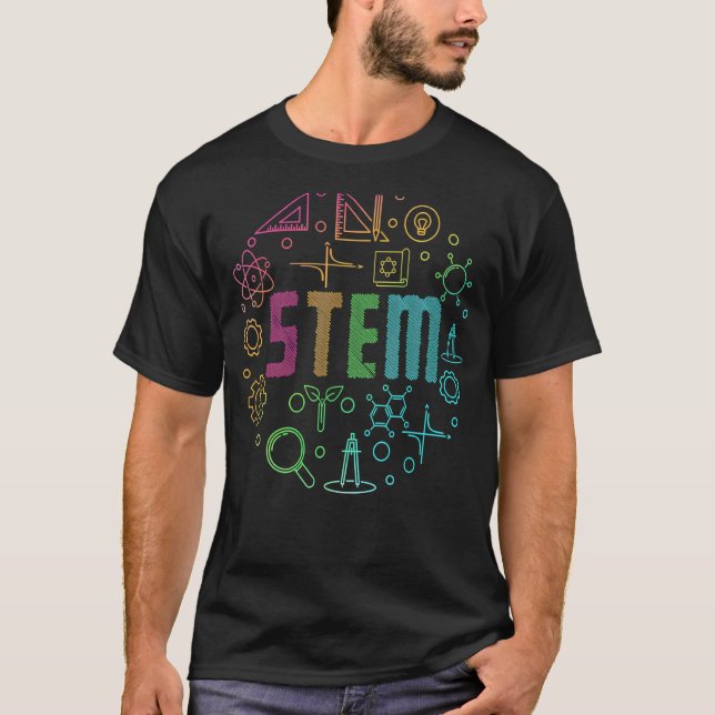 Stem Science Technology Engineering Mathematiker T-Shirt (Vorderseite)