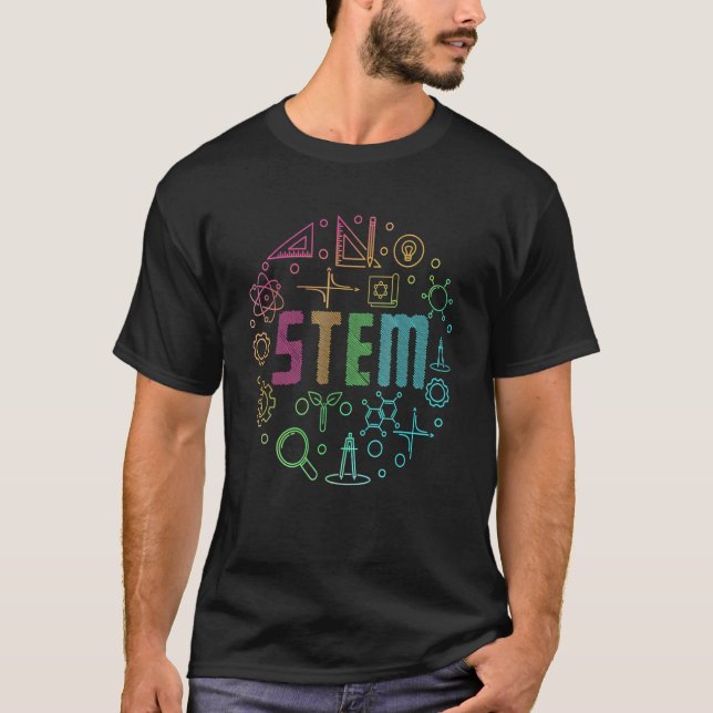 Stem Science Technology Engineering Mathematiker T-Shirt (Vorderseite)