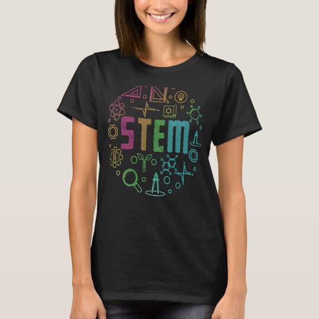 Stem Science Technology Engineering Mathematiker T-Shirt (Vorderseite)
