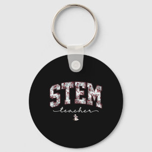 Stem Science Technology Ingenieurwesen Mathe Lehre Schlüsselanhänger