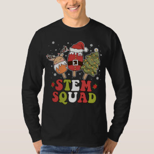 STEM Squad Rentier Santa Tree Ice Weihnachten T-Shirt