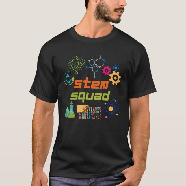 STEM Squad Science Technology Engineering Math Tee (Vorderseite)