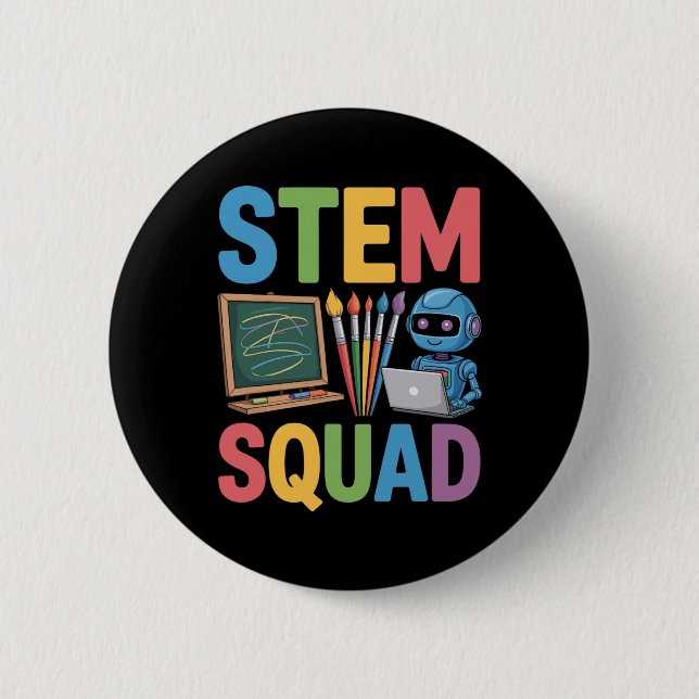 Stem Squad, Wissenschaftslehrer Mathematik-Lehrtea Button (Vorderseite)