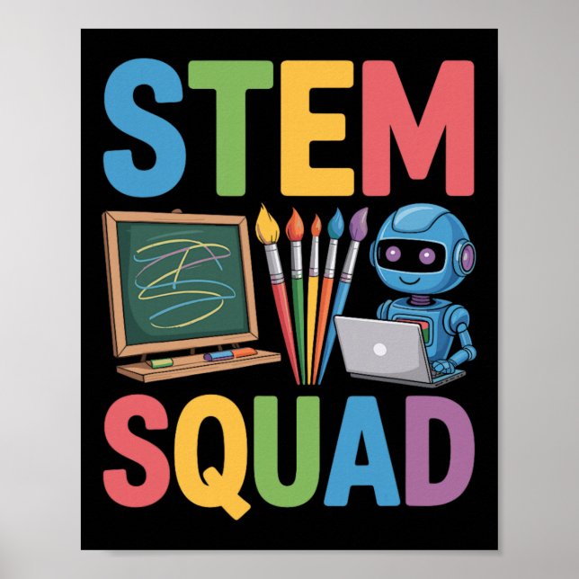 Stem Squad, Wissenschaftslehrer Mathematik-Lehrtea Poster (Vorne)