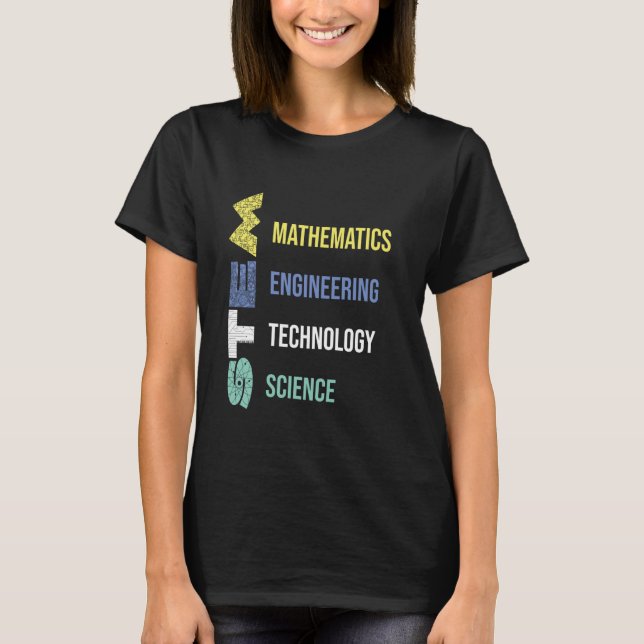 Stem Teacher Science Technology Engineering Mathem T-Shirt (Vorderseite)
