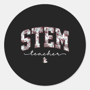 Stem-Wissenschaft-Technologie-Ingenieurwesen-Mathe Runder Aufkleber