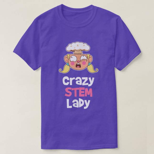 Steminist Equality Stem Science Mind Blown Female  T-Shirt (Design vorne)