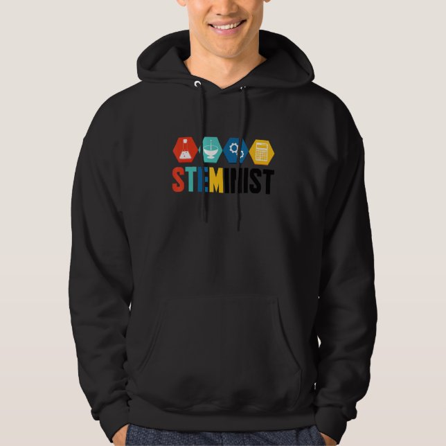 Steminist Graphic Coder Programmer Computer Geek P Hoodie (Vorderseite)